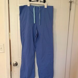 Woman's Drawstring Scrub Pants - Blue